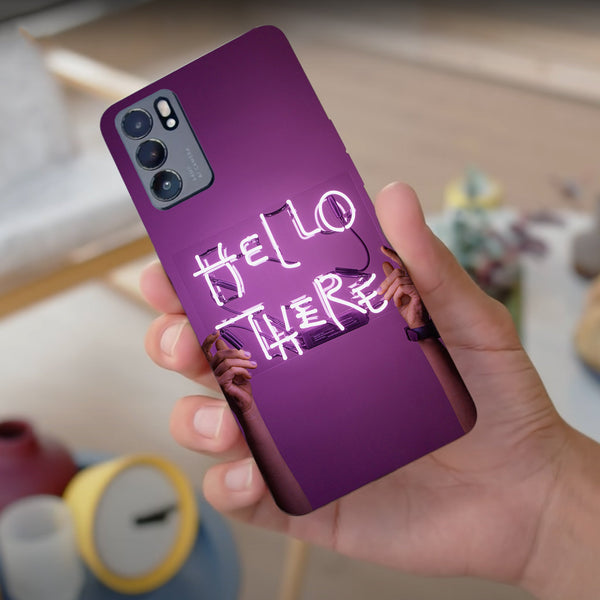Husa compatibila cu Oppo Reno 5 4G model Hello There Purple Vibes, Silicon, TPU, Viceversa