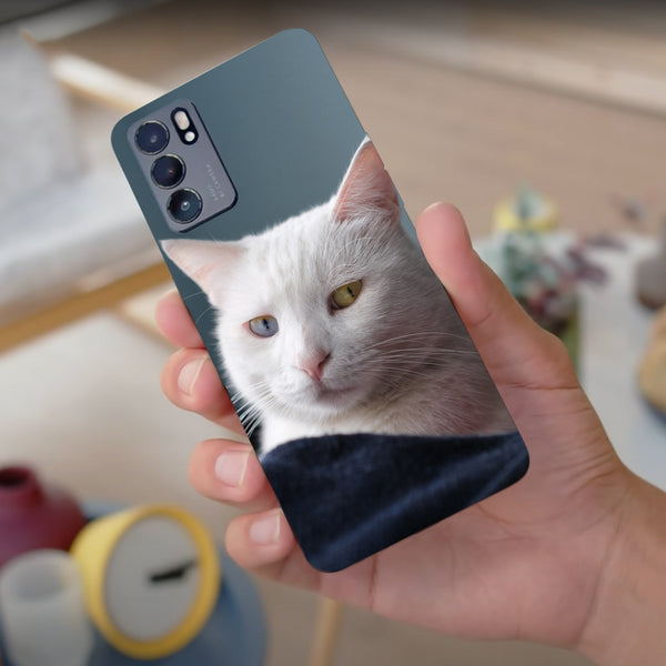 Husa compatibila cu Oppo Reno 5 4G model Heterochromia  cat, Silicon, TPU, Viceversa