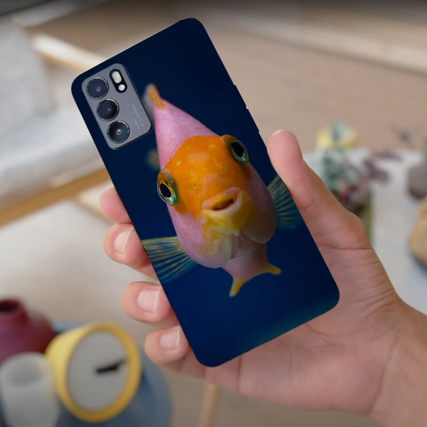 Husa compatibila cu Oppo Reno 5 4G model Hi I'm Fish, Silicon, TPU, Viceversa