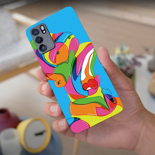 Husa compatibila cu Oppo Reno 5 4G model Homer Simson art, Silicon, TPU, Viceversa