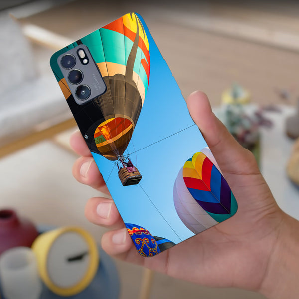 Husa compatibila cu Oppo Reno 5 4G model Hot air balloons, Silicon, TPU, Viceversa