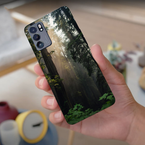 Husa compatibila cu Oppo Reno 5 4G model Light into the forest darkness, Silicon, TPU, Viceversa
