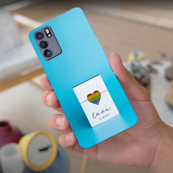 Husa compatibila cu Oppo Reno 5 4G model Love is kind, Silicon, TPU, Viceversa