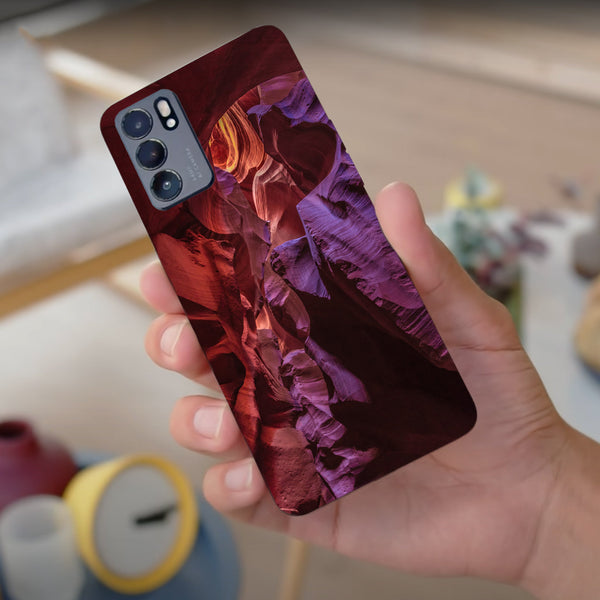 Husa compatibila cu Oppo Reno 5 4G model Lower Antelope Canyon, Silicon, TPU, Viceversa
