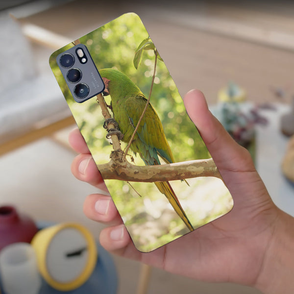 Husa compatibila cu Oppo Reno 5 4G model Macaw snack, Silicon, TPU, Viceversa