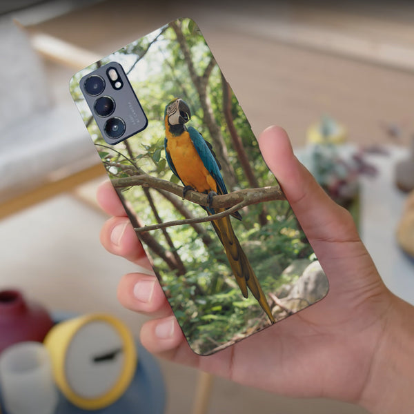 Husa compatibila cu Oppo Reno 5 4G model Macaw parrot, Silicon, TPU, Viceversa