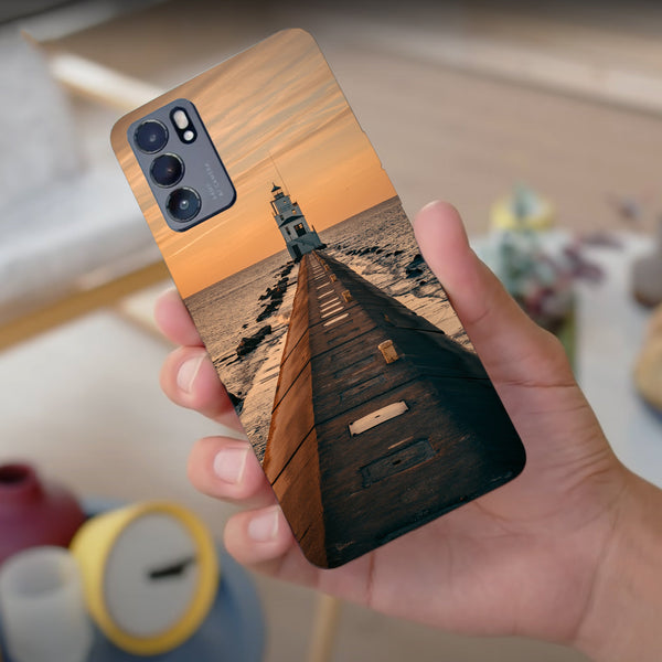 Husa compatibila cu Oppo Reno 5 4G model Manitowoc Lighthouse, Silicon, TPU, Viceversa