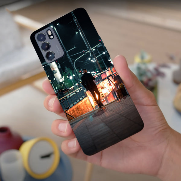 Husa compatibila cu Oppo Reno 5 4G model Midnight walk, Silicon, TPU, Viceversa