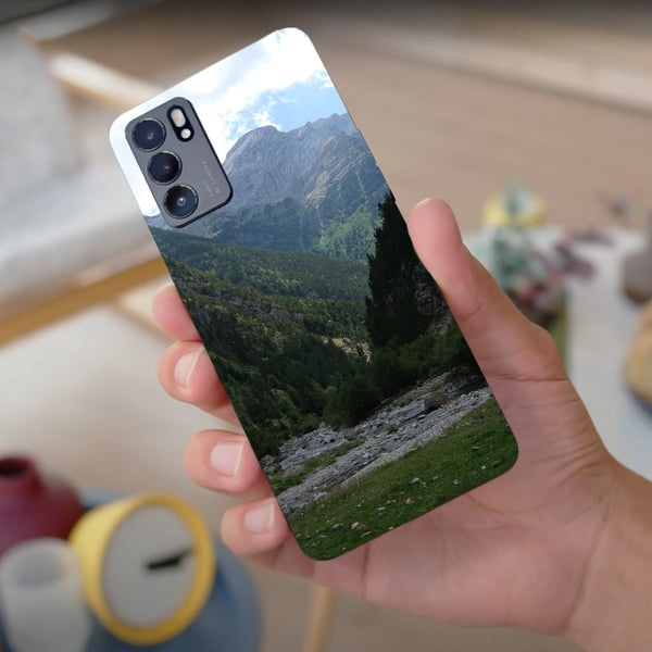 Husa compatibila cu Oppo Reno 5 4G model Mountain valley, Silicon, TPU, Viceversa