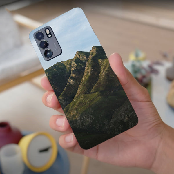 Husa compatibila cu Oppo Reno 5 4G model Mountain Cliffs, Silicon, TPU, Viceversa