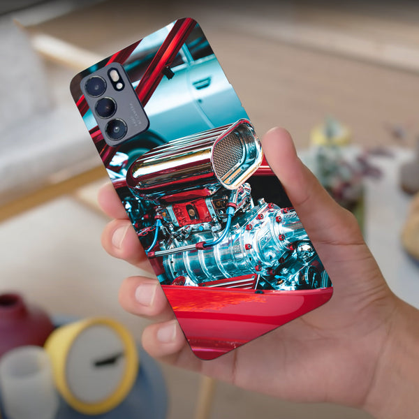Husa compatibila cu Oppo Reno 5 4G model Muscle Car engine, Silicon, TPU, Viceversa