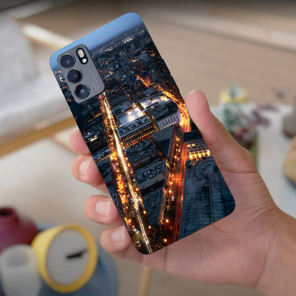 Husa compatibila cu Oppo Reno 5 4G model Night motion, Silicon, TPU, Viceversa