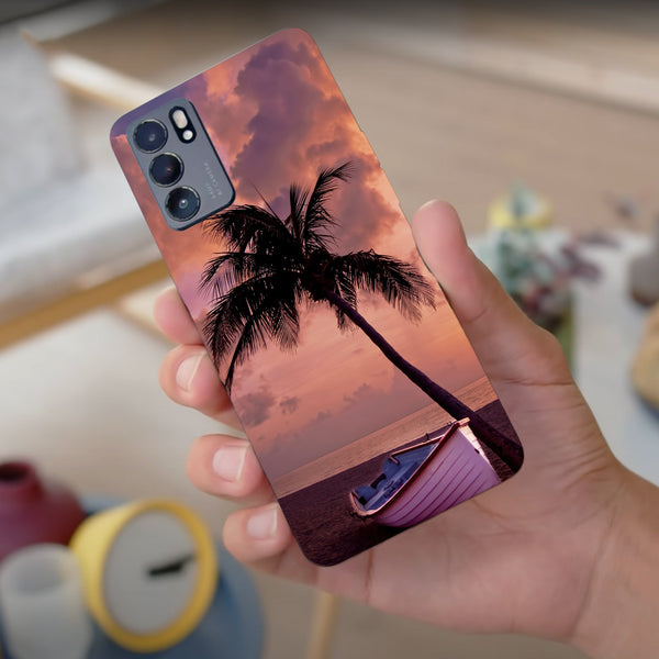 Husa compatibila cu Oppo Reno 5 4G model No worries beach, Silicon, TPU, Viceversa