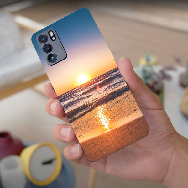 Husa compatibila cu Oppo Reno 5 4G model North Devon beach, Silicon, TPU, Viceversa