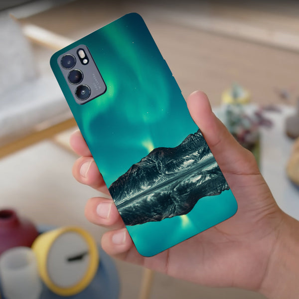 Husa compatibila cu Oppo Reno 5 4G model Northern lights, Silicon, TPU, Viceversa