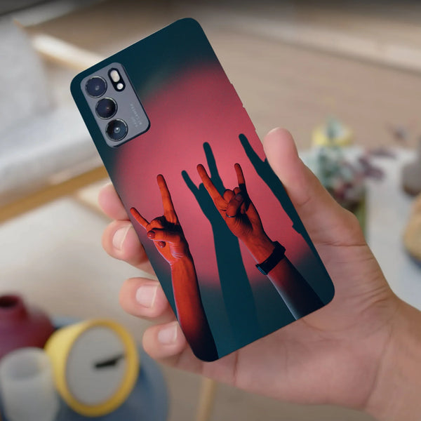 Husa compatibila cu Oppo Reno 4Z model Peace, Silicon, TPU, Viceversa - Viceversa