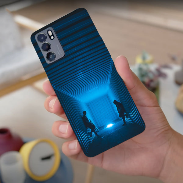 Husa compatibila cu Oppo Reno 5 4G model Blue vibes, Silicon, TPU, Viceversa
