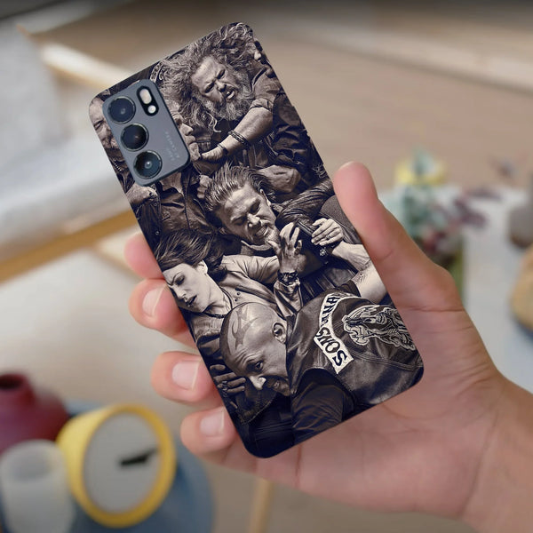 Husa compatibila cu Oppo Reno 4Z model Sons of Anarchy battle, Silicon, TPU, Viceversa - Viceversa