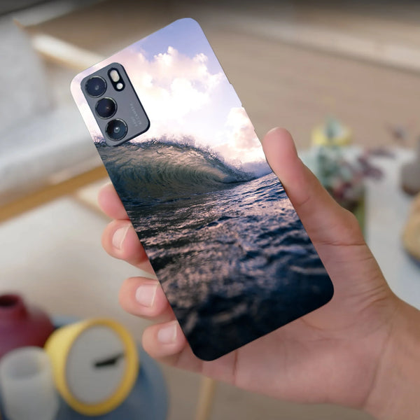 Husa compatibila cu Oppo Reno 4Z model Splashing Wave, Silicon, TPU, Viceversa - Viceversa