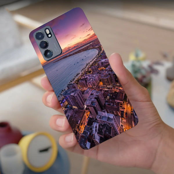 Husa compatibila cu Oppo Find X2 Pro model Sundown over city, Silicon, TPU, Viceversa - Viceversa