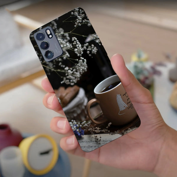 Husa compatibila cu Oppo Find X2 Pro model Time for coffee, Silicon, TPU, Viceversa - Viceversa