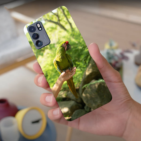 Husa compatibila cu Oppo Reno 5 4G model Buffon  macaw, Silicon, TPU, Viceversa