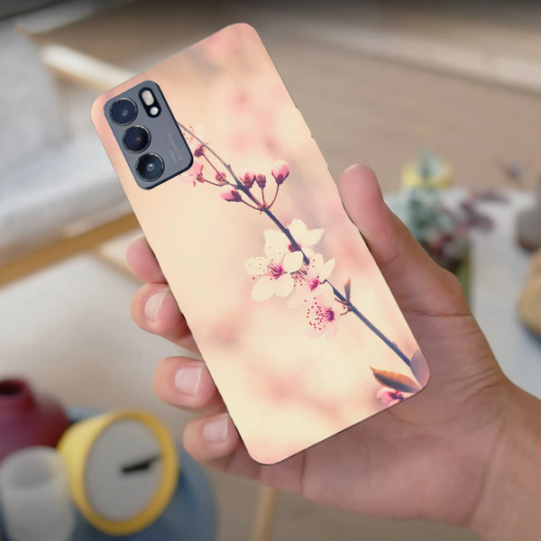 Husa compatibila cu Oppo Find X2 Pro model Vintage cherry blossom, Silicon, TPU, Viceversa - Viceversa