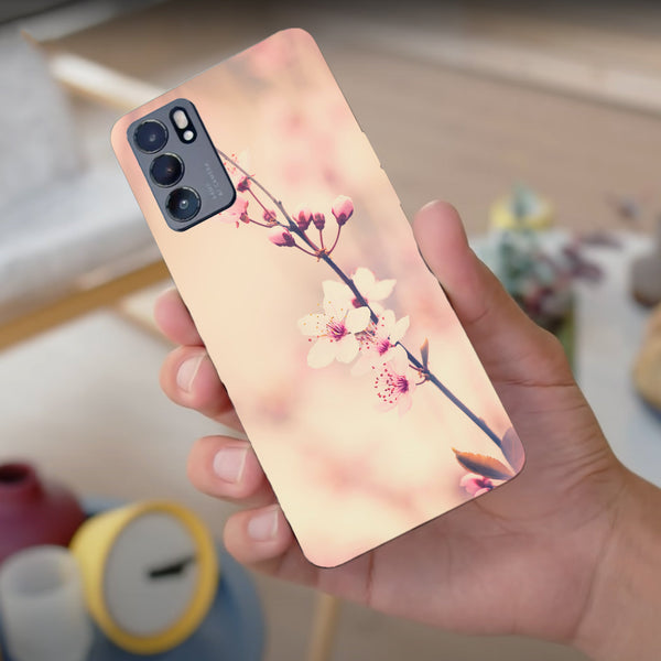 Husa compatibila cu Oppo Find X2 Pro model Vintage cherry blossom, Silicon, TPU, Viceversa