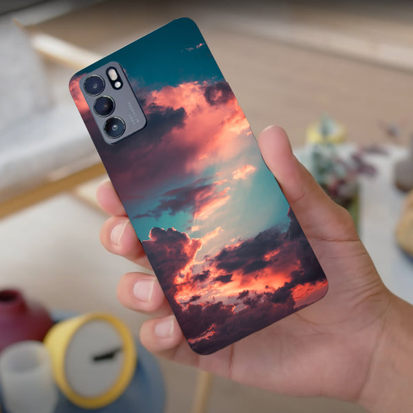 Husa compatibila cu Oppo Reno 5 4G model Calm sky, Silicon, TPU, Viceversa