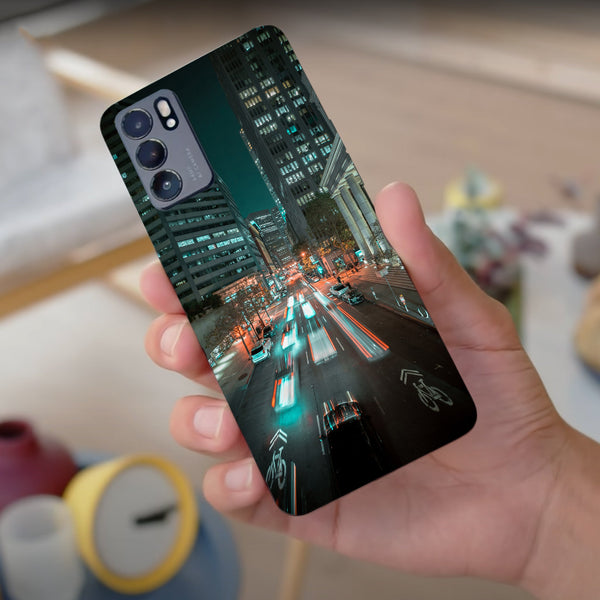 Husa compatibila cu Oppo Reno 5 4G model Car streak, Silicon, TPU, Viceversa