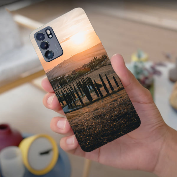 Husa compatibila cu Oppo Reno 5 4G model Country side road, Silicon, TPU, Viceversa