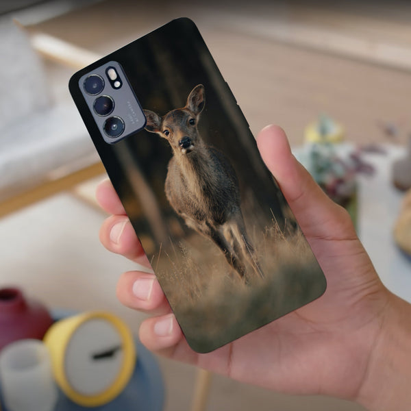 Husa compatibila cu Oppo Reno 5 4G model Curious deer, Silicon, TPU, Viceversa