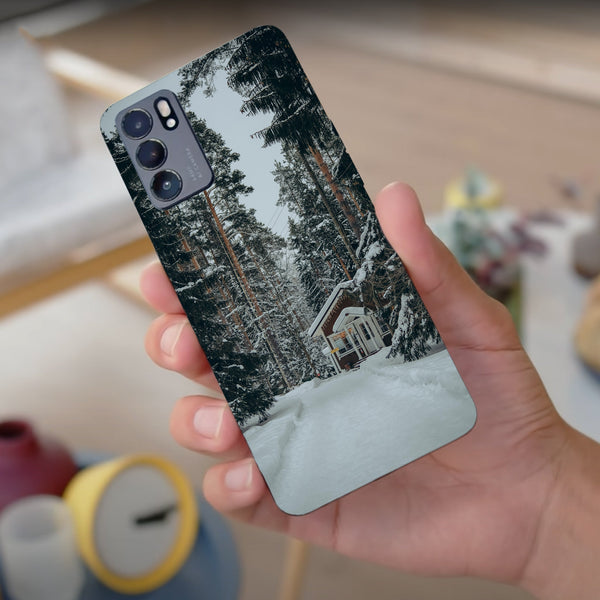 Husa compatibila cu Oppo Reno 5 4G model Cozy Cabin, Silicon, TPU, Viceversa