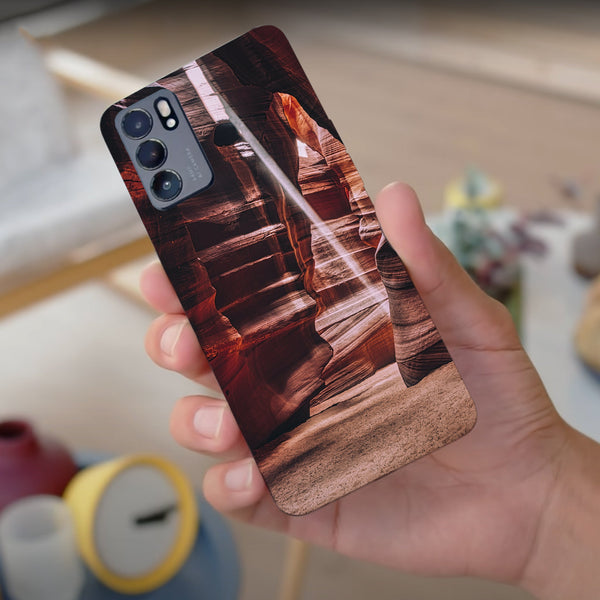 Husa compatibila cu Oppo Reno 5 4G model Desert Antelope Canyon, Silicon, TPU, Viceversa