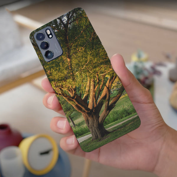 Husa compatibila cu Oppo Reno 5 4G model Elm tree, Silicon, TPU, Viceversa