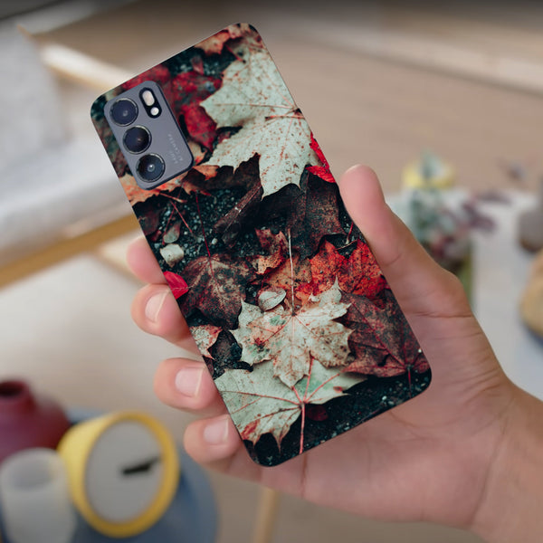 Husa compatibila cu Oppo Reno 5 4G model Fall is coming, Silicon, TPU, Viceversa