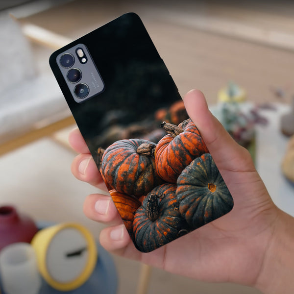 Husa compatibila cu Oppo Reno 5 4G model Fall Pumpkins, Silicon, TPU, Viceversa