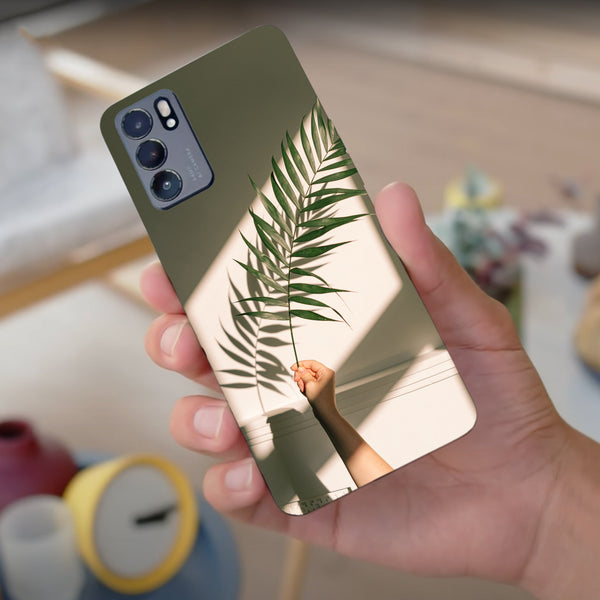 Husa compatibila cu Oppo Reno 5 4G model Feral leaves, Silicon, TPU, Viceversa