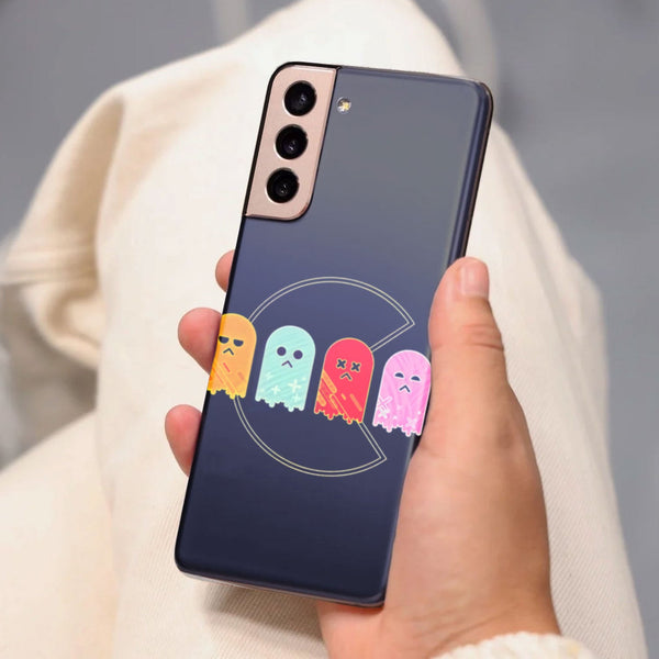 Husa compatibila cu Samsung Galaxy S21 FE model Pacman, Silicon, TPU, Viceversa