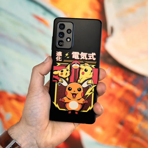 Husa compatibila cu Samsung Galaxy A53 5G model Pikachiu evolution, Silicon, TPU, Viceversa - Viceversa