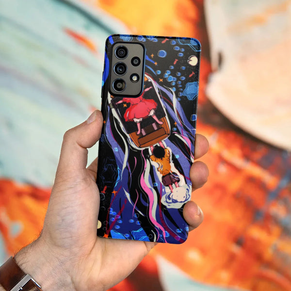 Husa compatibila cu Samsung Galaxy A53 5G model Ponyo and Sosuke adventures, Silicon, TPU, Viceversa - Viceversa