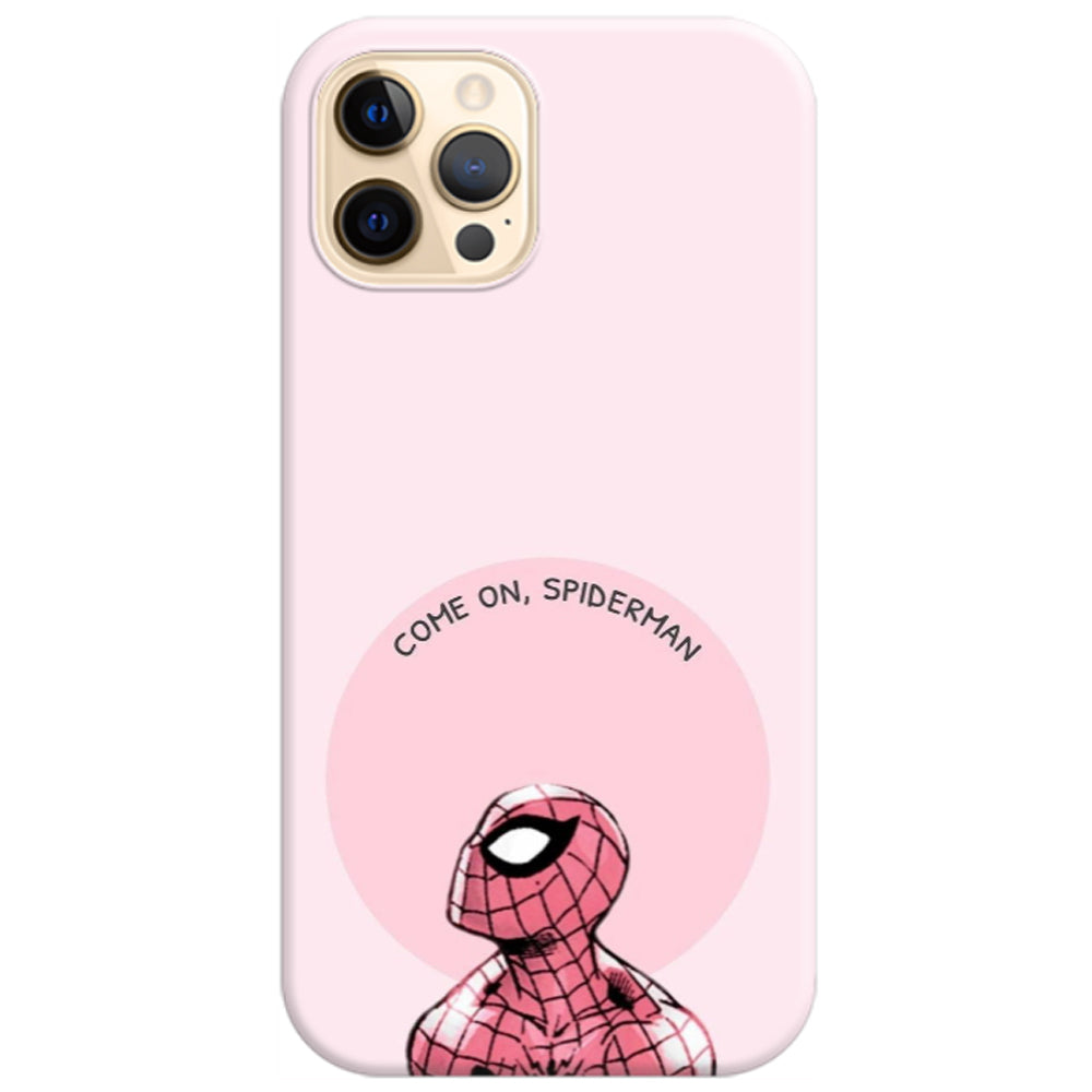 Husa silicon Apple iPhone 12 Pro Max model Pink Spiderman, Silicon, TPU Viceversa
