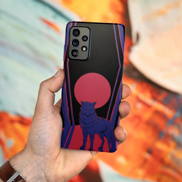 Husa compatibila cu Samsung Galaxy A53 5G model Red moon wolf, Silicon, TPU, Viceversa - Viceversa