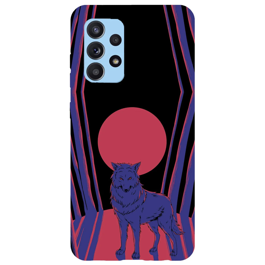 Husa compatibila cu Samsung Galaxy A53 5G model Red moon wolf, Silicon, TPU, Viceversa - Viceversa