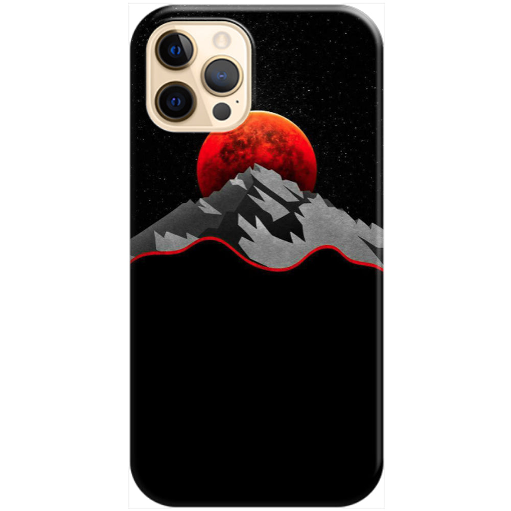 Husa silicon Apple iPhone 12 Mini model Red Moon, Silicon, TPU Viceversa