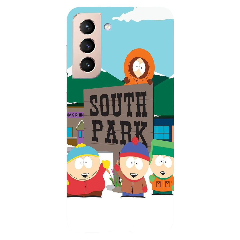 Husa compatibila cu Samsung Galaxy S21 model South park, Silicon, TPU, Viceversa - Viceversa