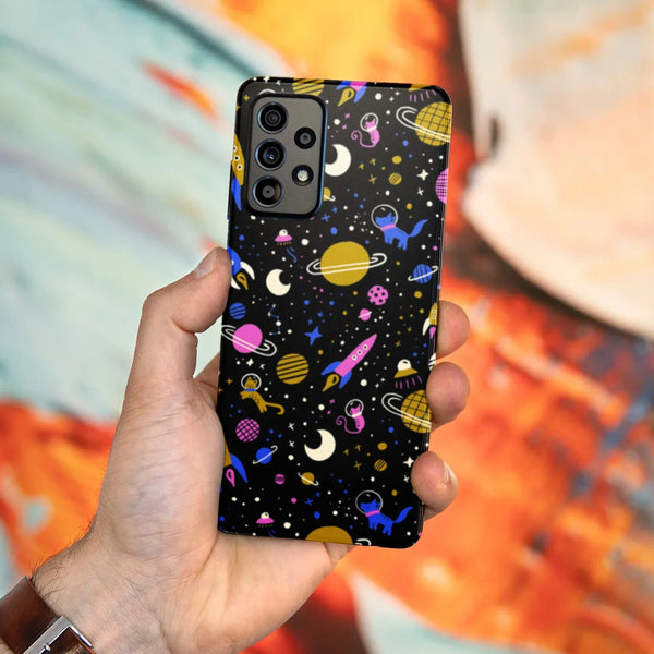 Husa compatibila cu Samsung Galaxy A53 5G model Space Doodle, Silicon, TPU, Viceversa - Viceversa
