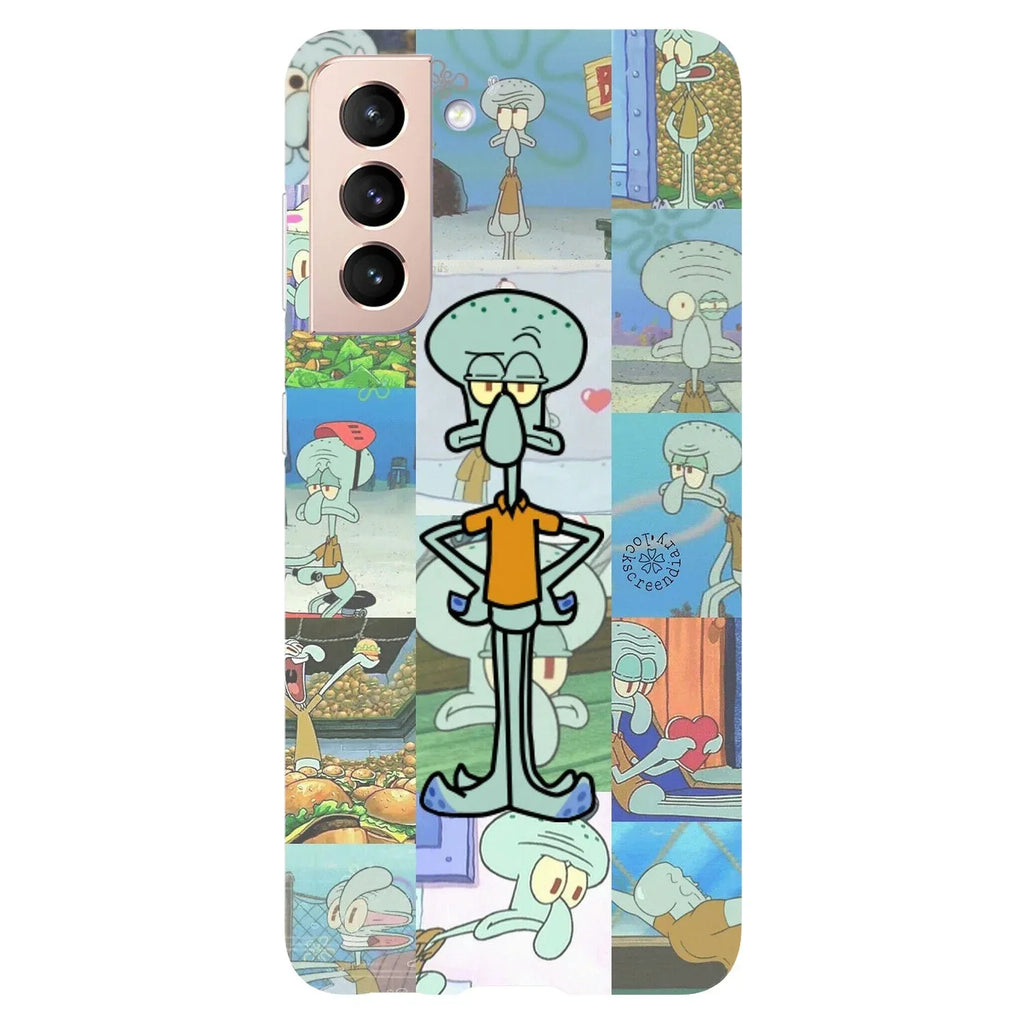 Husa compatibila cu Samsung Galaxy S21 model Squidward spongebob, Silicon, TPU, Viceversa - Viceversa