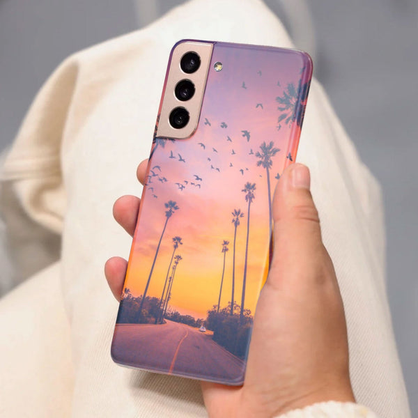 Husa compatibila cu Samsung Galaxy S21 FE model Sunset, Silicon, TPU, Viceversa