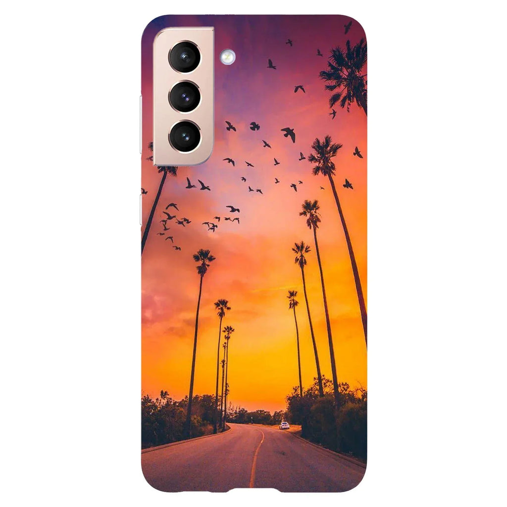 Husa compatibila cu Samsung Galaxy S21 Ultra model Sunset, Silicon, TPU, Viceversa - Viceversa